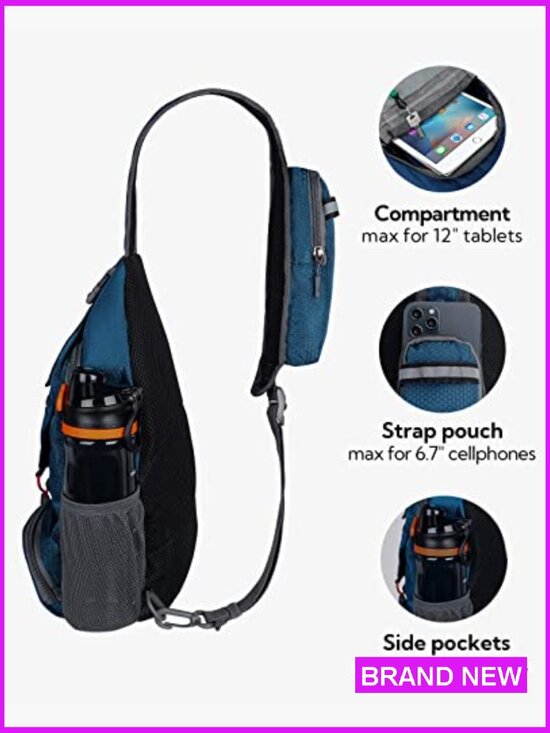 Packable Small Crossbody Sling Backpack Shoulder Chest Daypack Hiking Travel main image 7